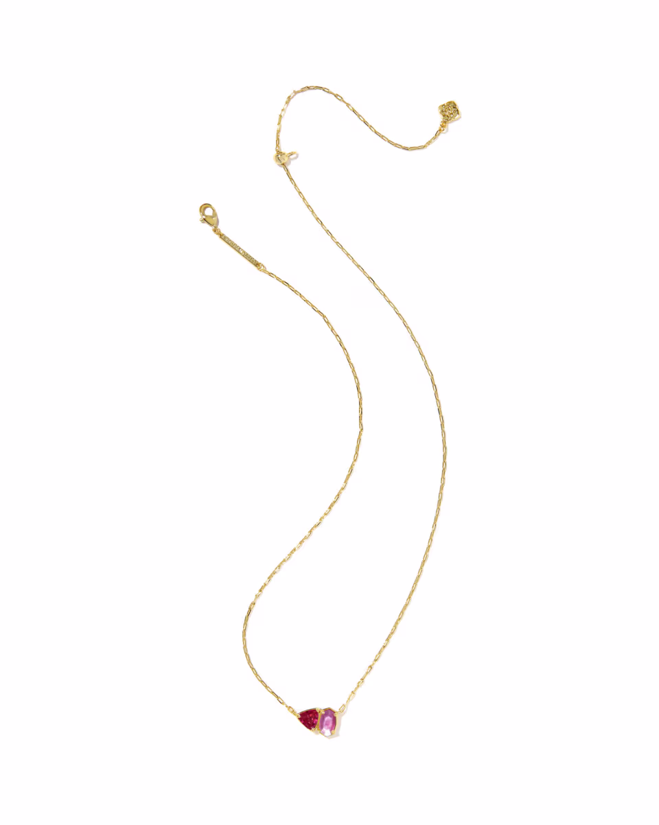 Tatum Gold Short Pendant Necklace