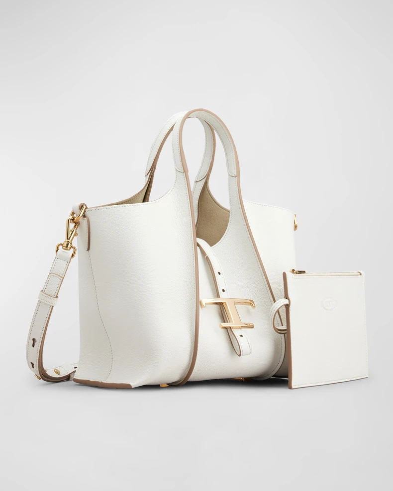 Mini Leather T Timeless Tote Shopping Bag