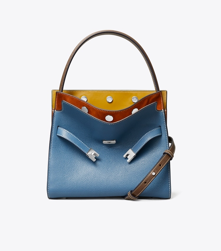 SMALL LEE RADZIWILL SNAKE EMBOSSED DOUBLE BAG