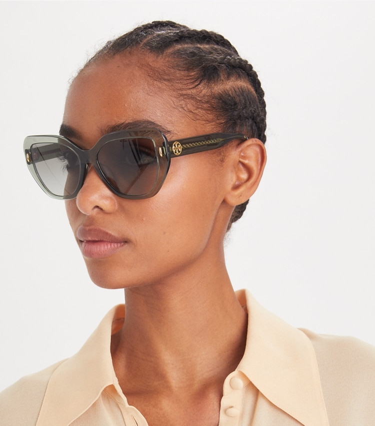 MILLER OVERSIZED CAT-EYE SUNGLASSES