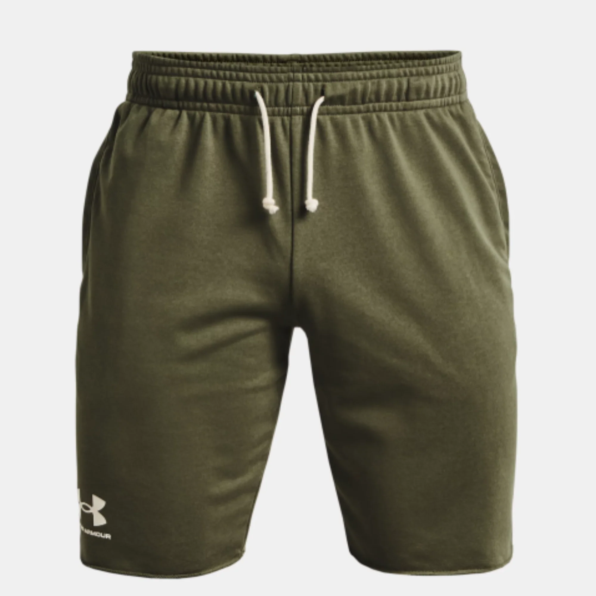 Men's   Rival Terry Shorts (Marine OD Green/Onyx White)
