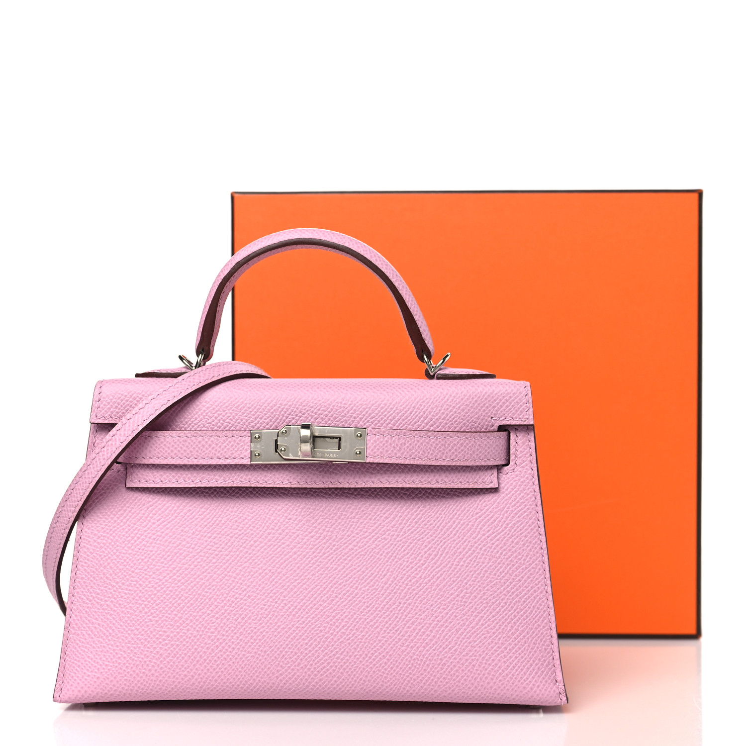 Epsom Mini Kelly Sellier 20 Mauve Sylvestre