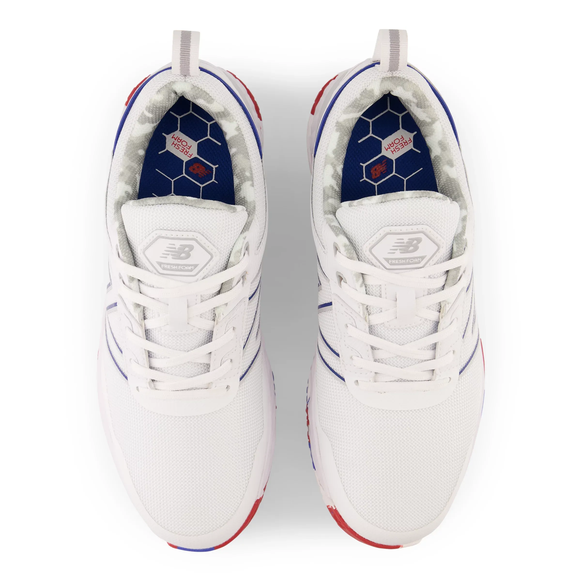 Fresh Foam Contend Golf Shoes - White with Blue