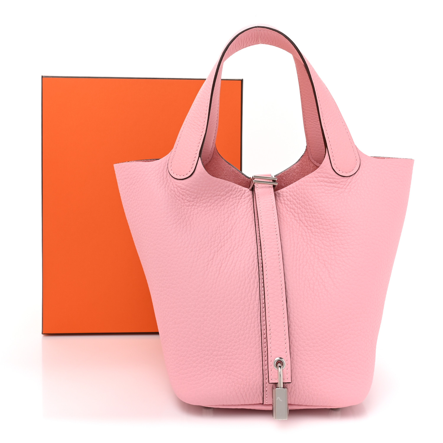 Taurillon Clemence Picotin Lock 18 PM Rose Sakura