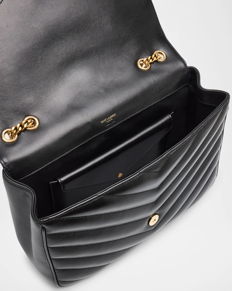 Chain Shoulder Bag in Quilted Leather