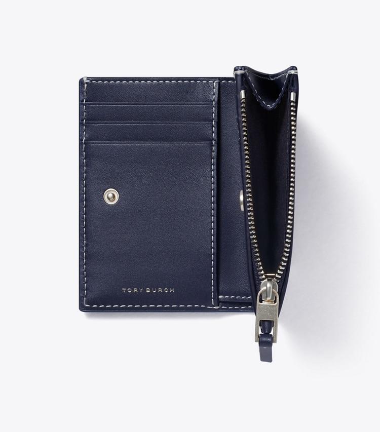 T MONOGRAM LEATHER BI-FOLD WALLET