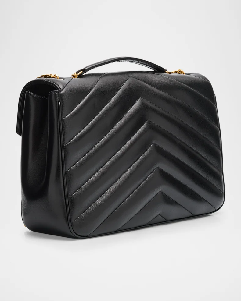 Chain Shoulder Bag in Quilted Leather