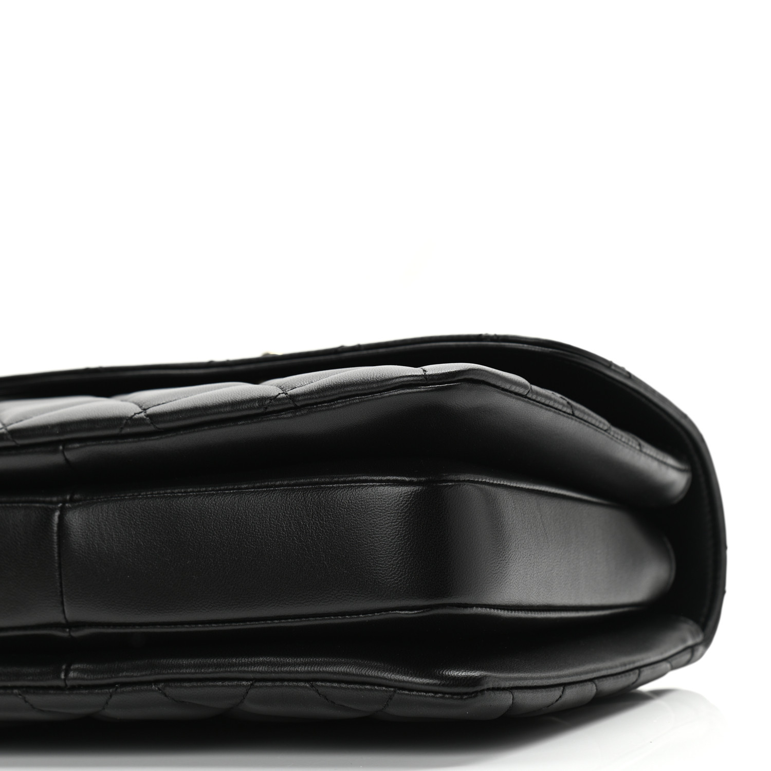 Lambskin Quilted Small Trendy CC Dual Handle Flap Bag Black