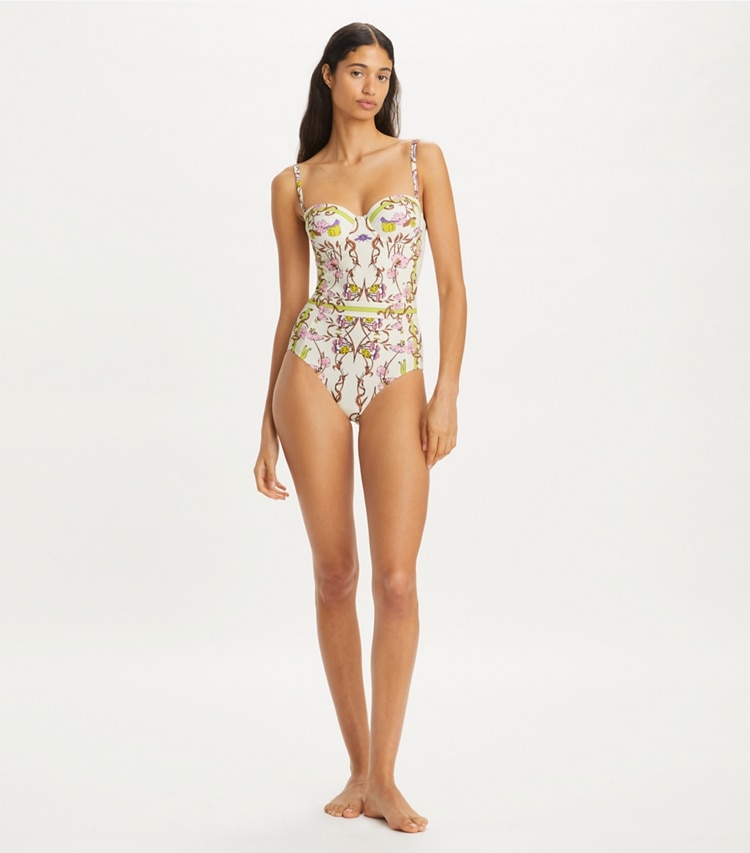 PRINTED UNDERWIRE SWIMSUIT