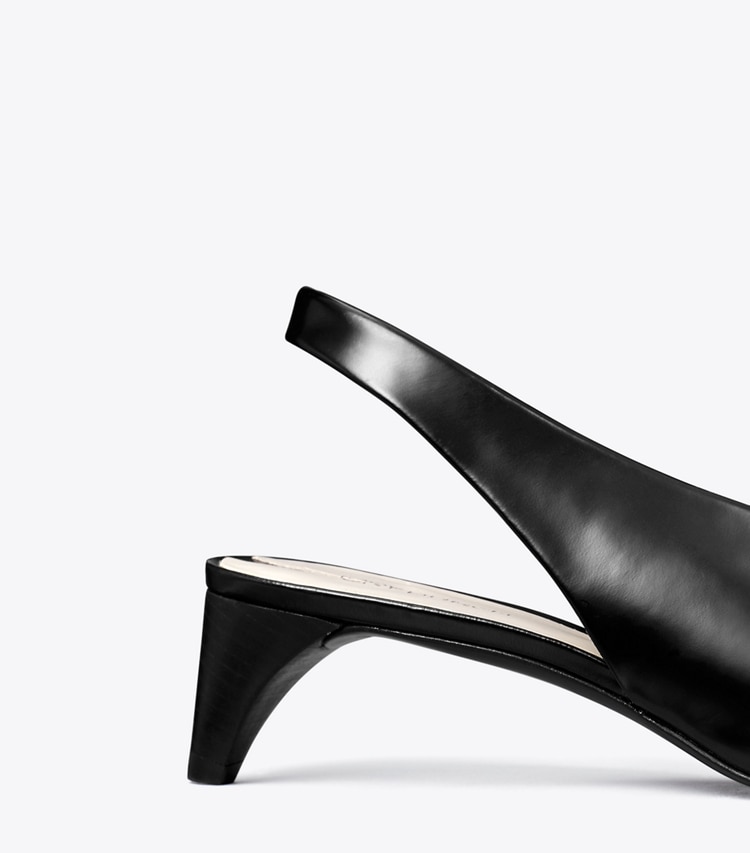 PIERCED SLINGBACK HEEL