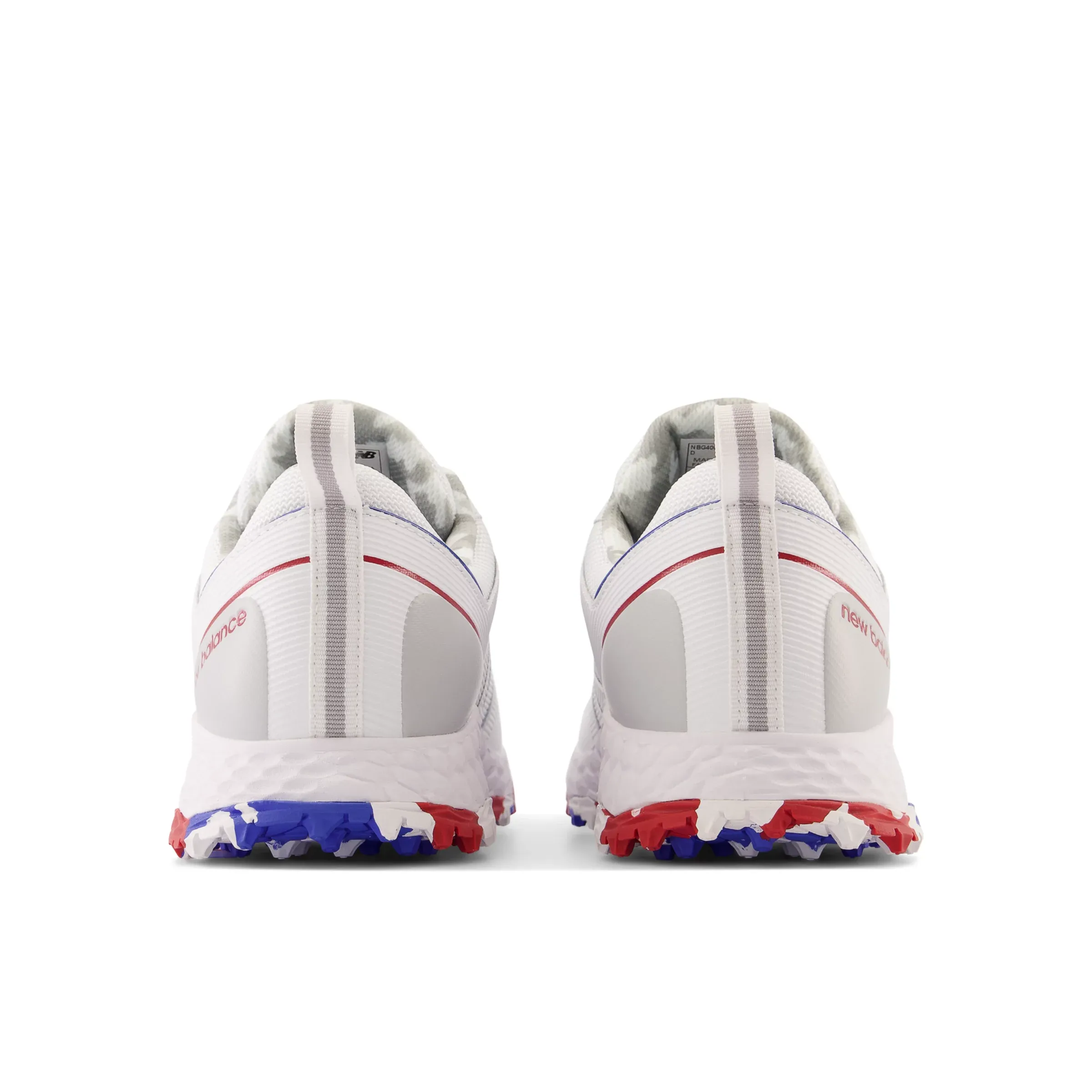 Fresh Foam Contend Golf Shoes - White with Blue