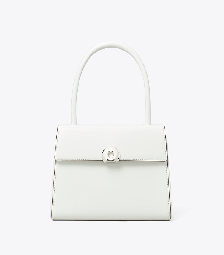 SMALL DEVILLE T MONOGRAM LEATHER BAG
