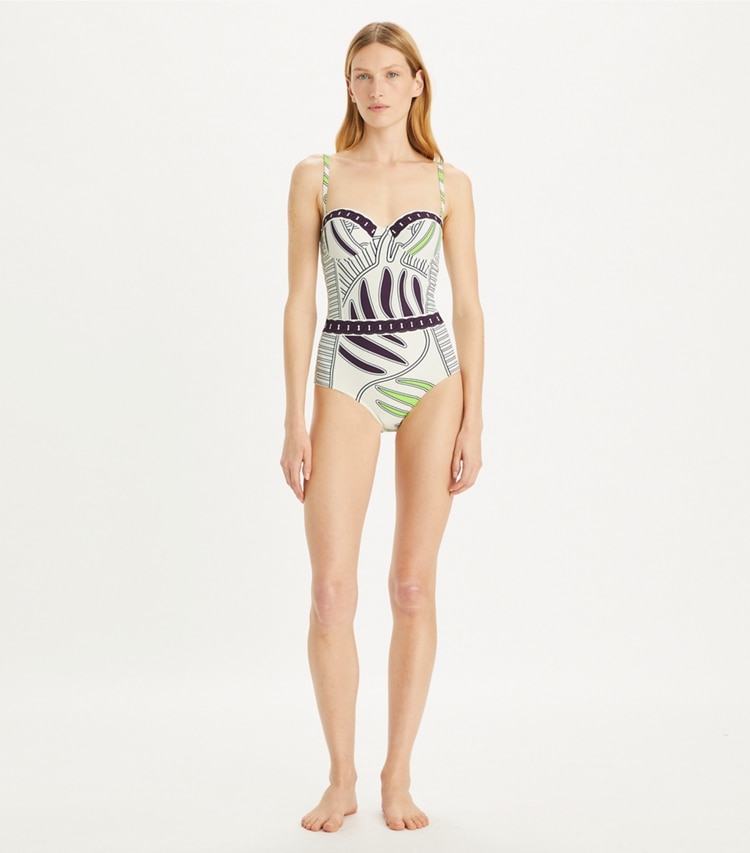 PRINTED UNDERWIRE SWIMSUIT