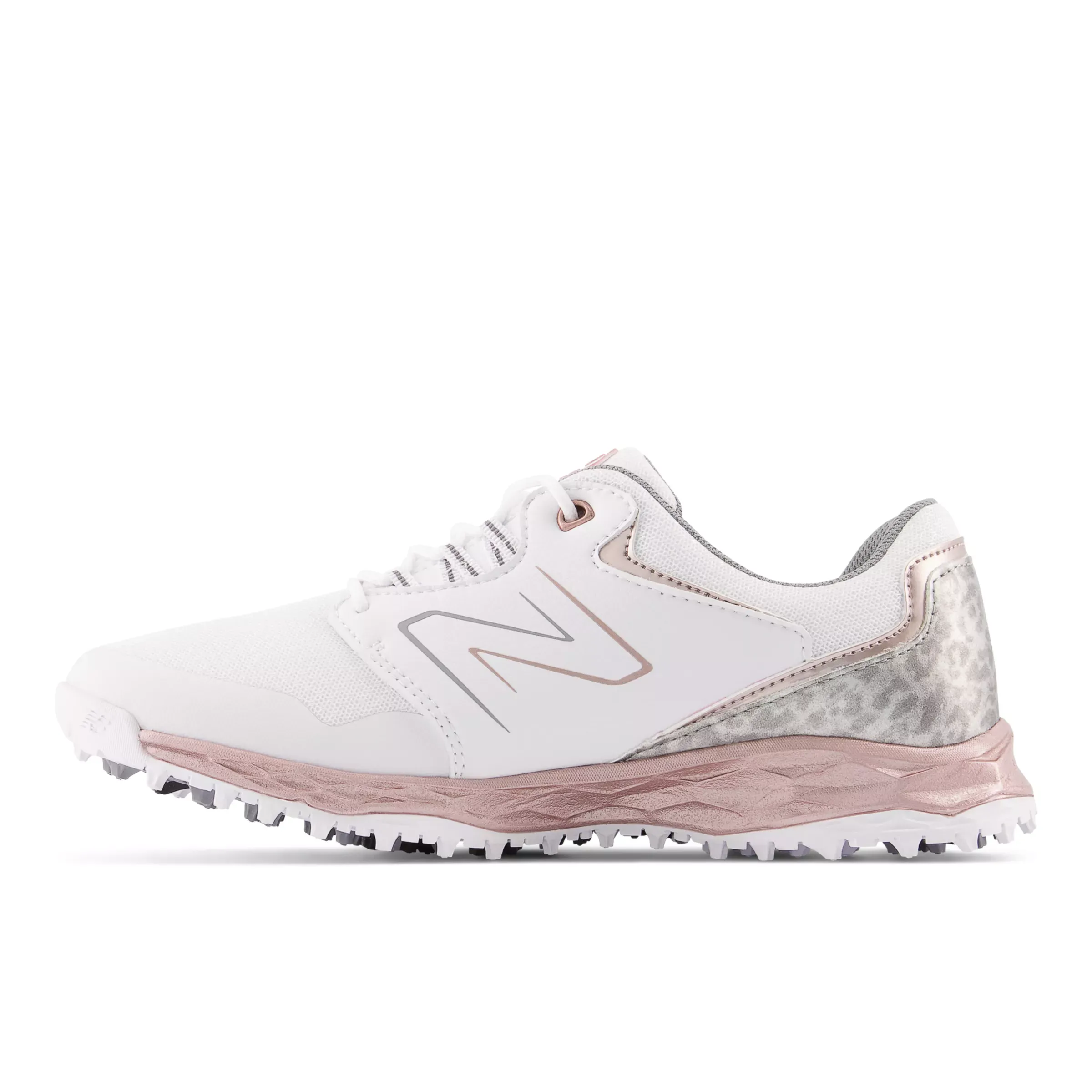 Fresh Foam LinksSL v2 Golf Shoes - White with Pink