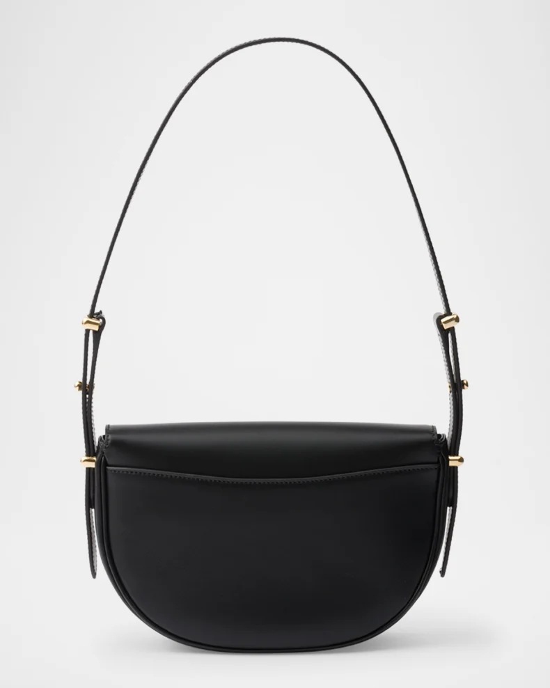 Arque Calfskin Leather Flap Shoulder Bag