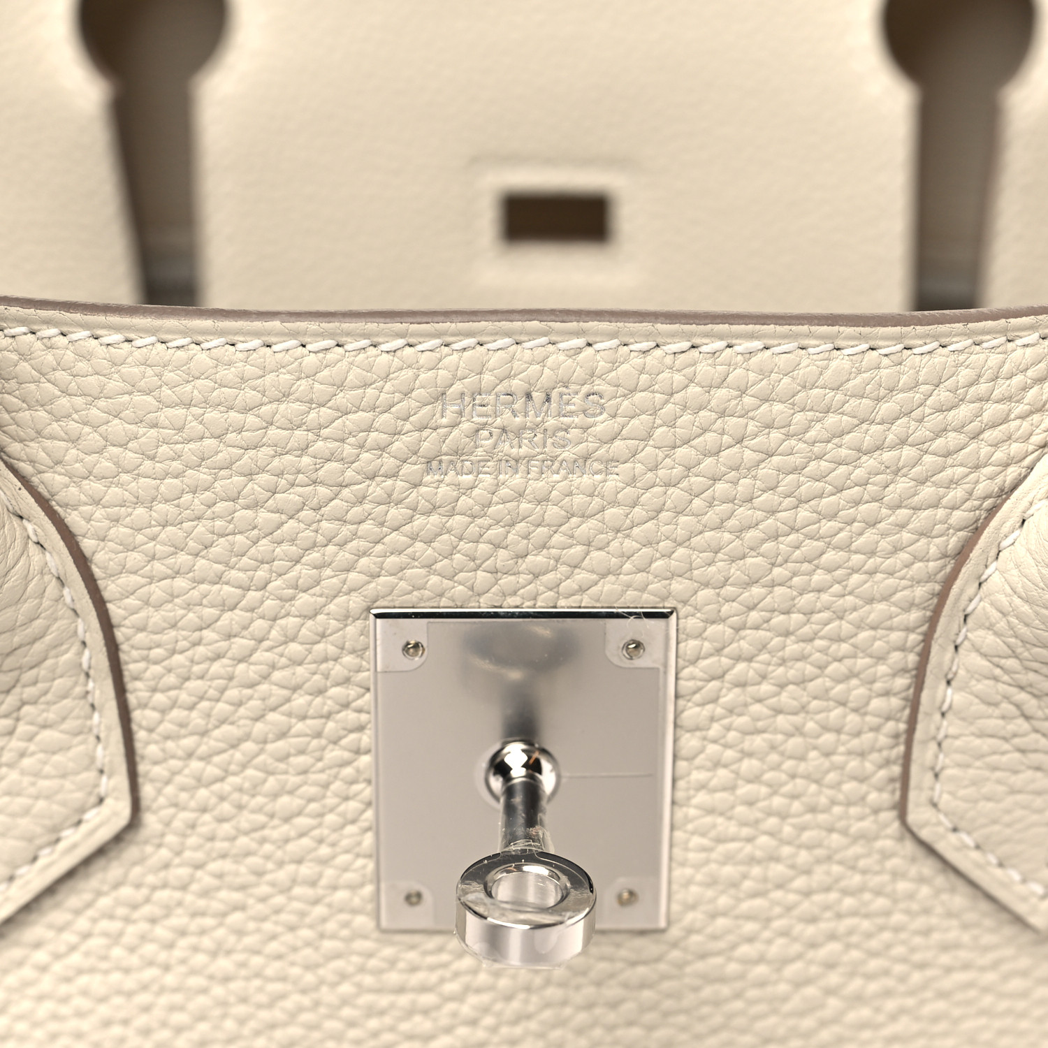 Togo Birkin 30 Craie锛�Silver Lock锛�