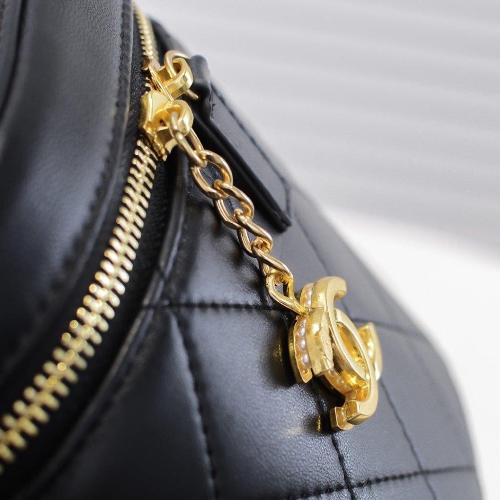 Chanel limited edition small bucket bag - black