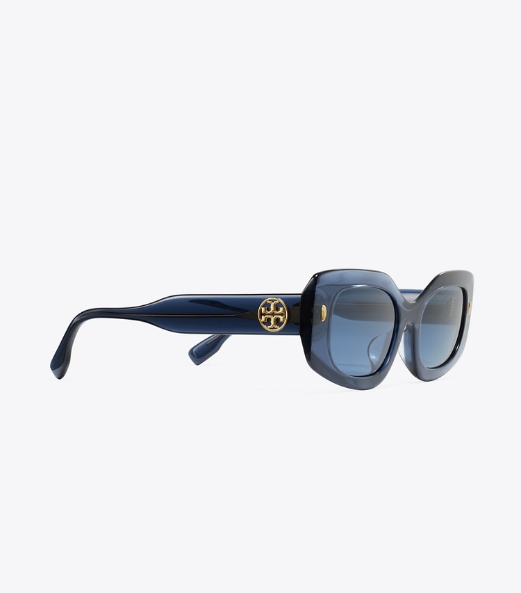 MILLER PUSHED RECTANGLE SUNGLASSES