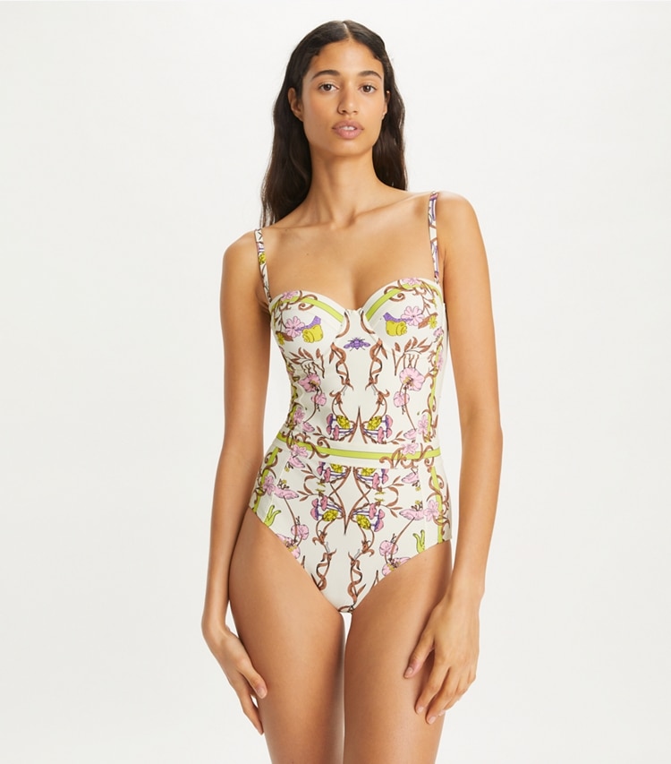 PRINTED UNDERWIRE SWIMSUIT