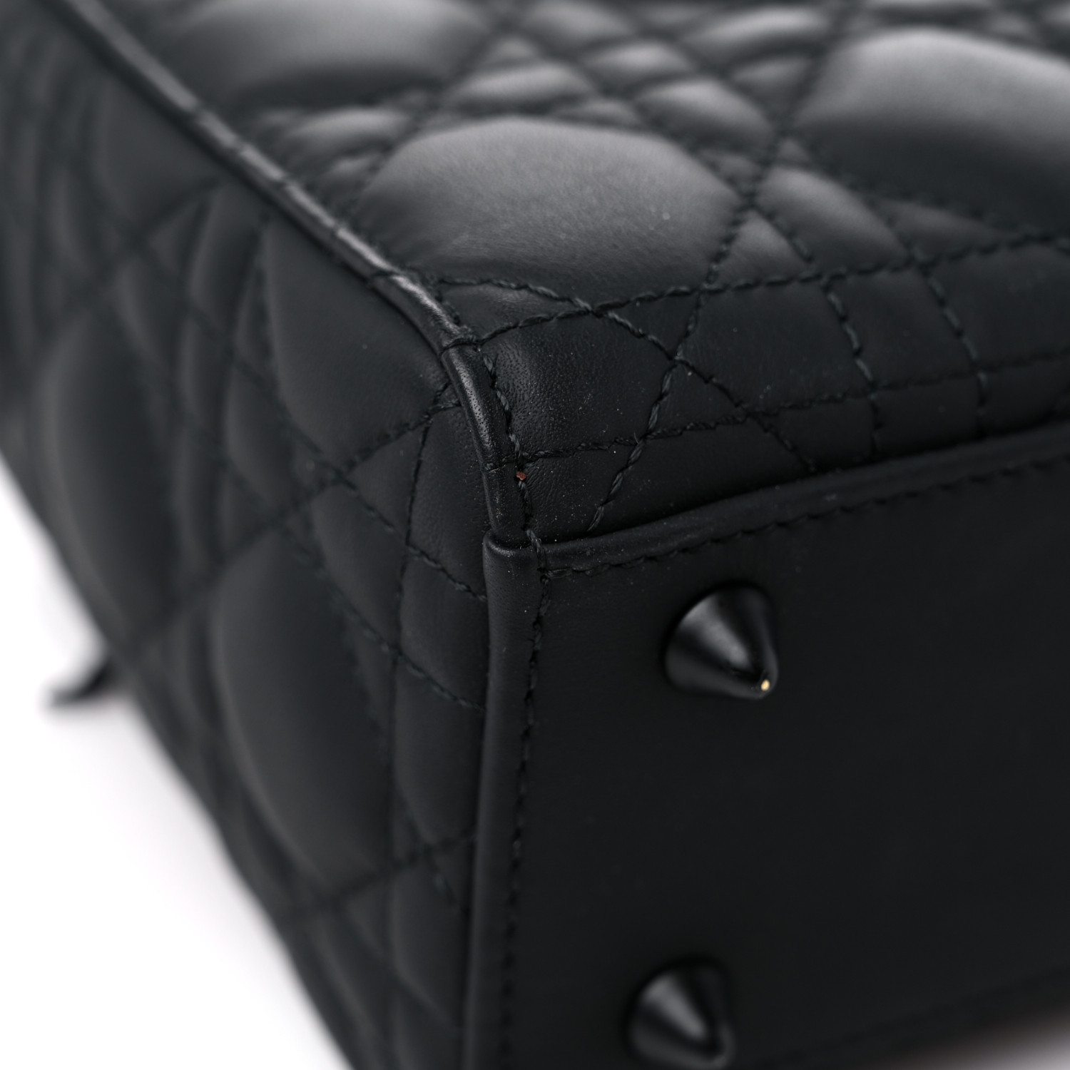 Ultra Matte Calfskin Cannage Small My ABC Lady Black
