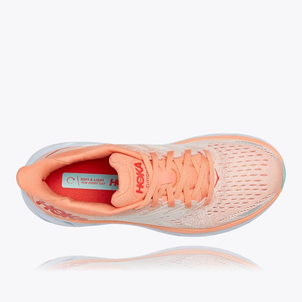Women's Clifton 8 - Cantaloupe / Silver Peony