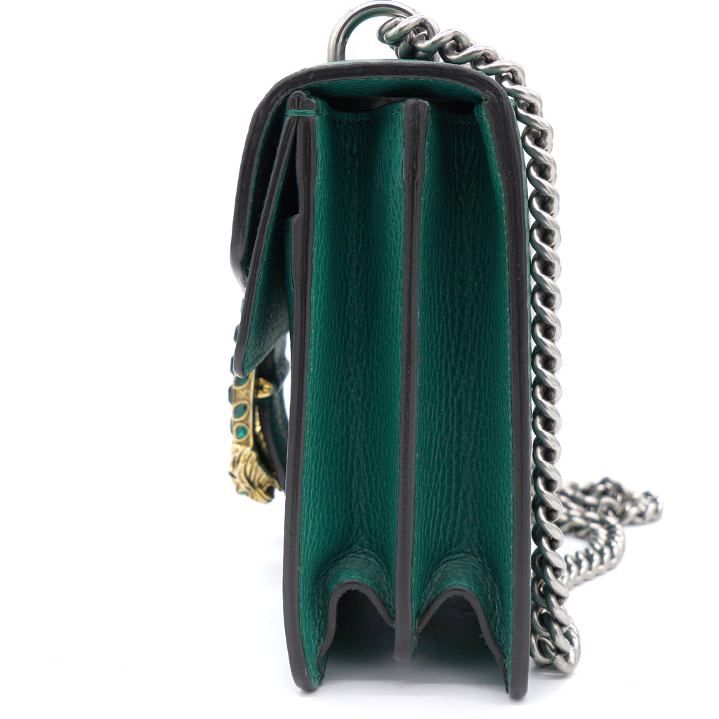 i Green Leather Small Dionysus Shoulder bag