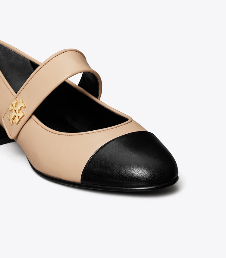 CAP-TOE MARY JANE HEEL BALLET