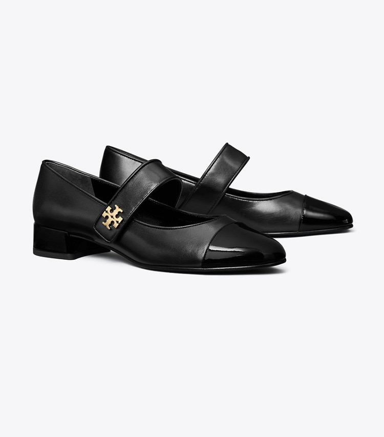 CAP-TOE MARY JANE HEEL BALLET