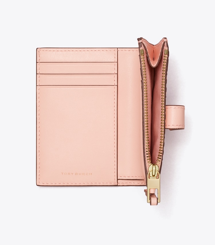 T MONOGRAM LEATHER BI-FOLD WALLET