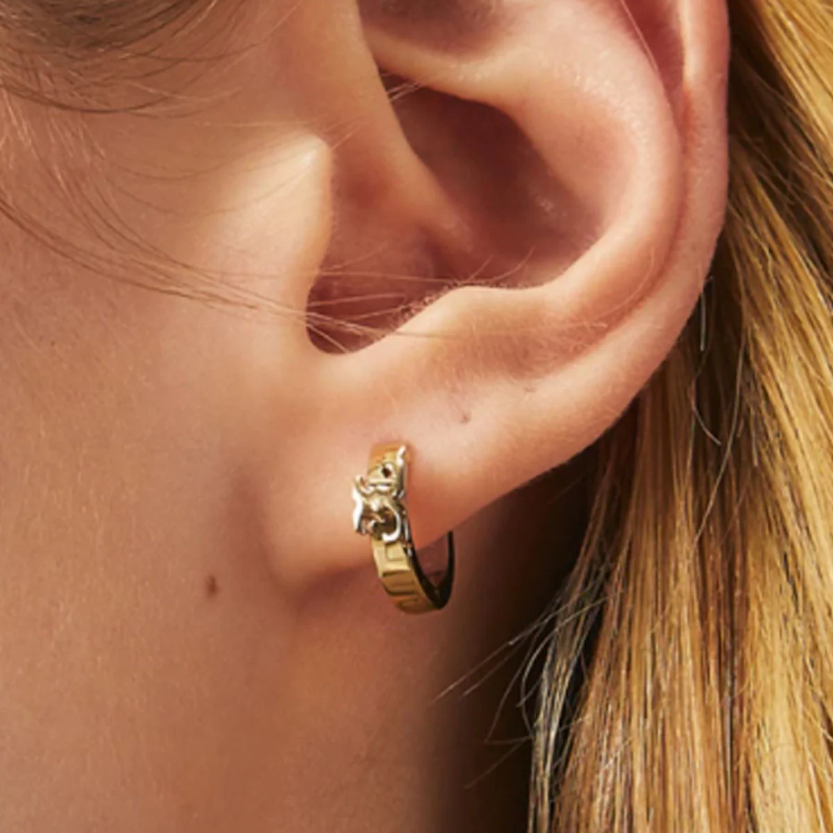 Kira Studded Huggie Earrings