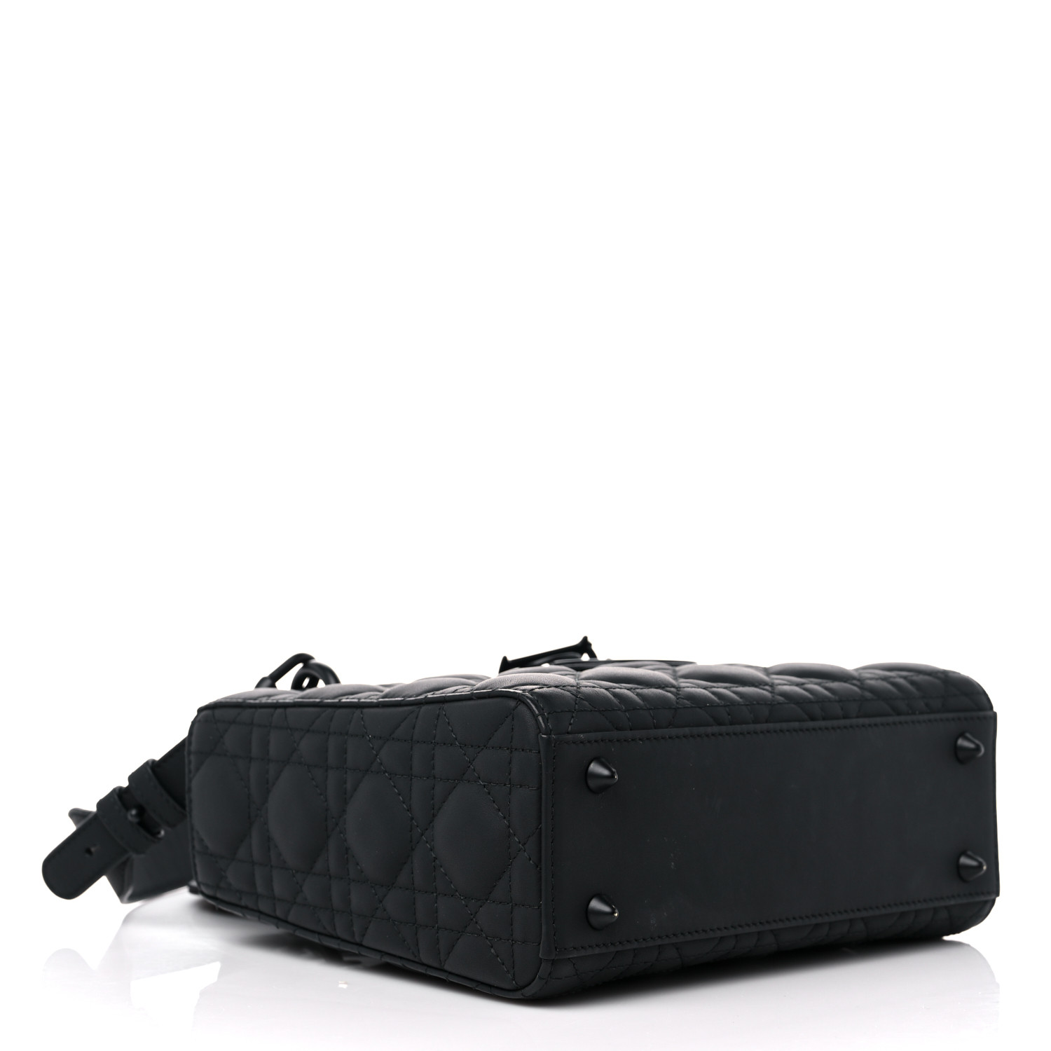 Ultra Matte Calfskin Cannage Small My ABC Lady Black