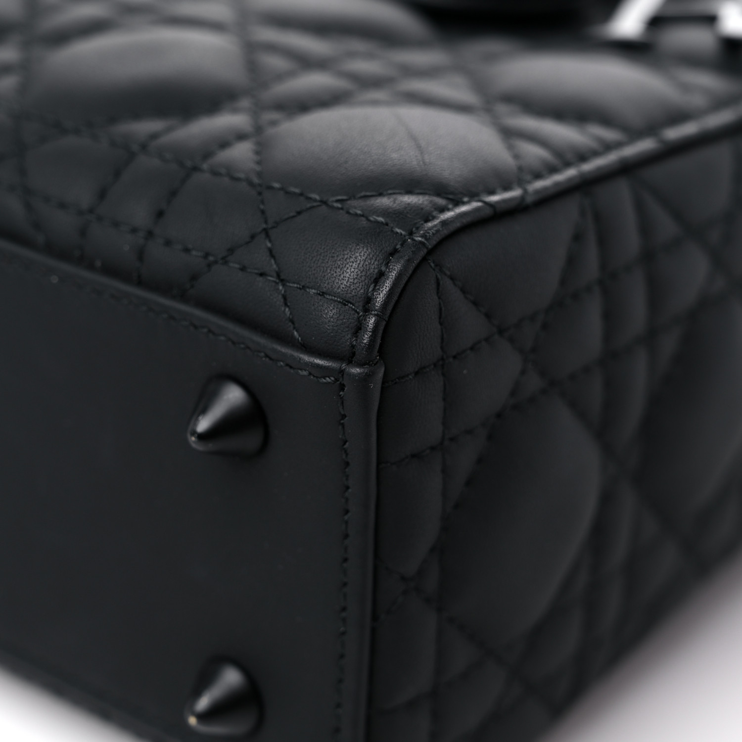 Ultra Matte Calfskin Cannage Small My ABC Lady Black