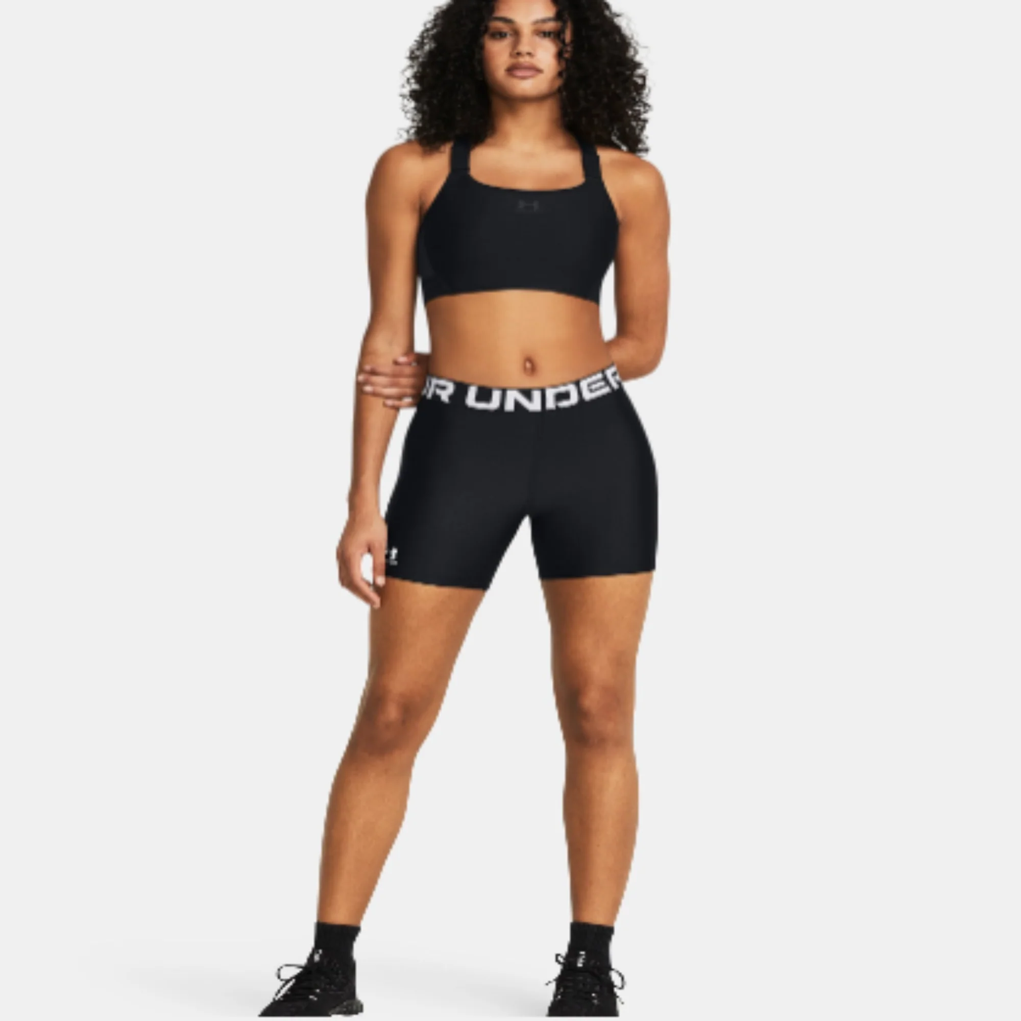 Women's   HeatGear® Middy Shorts (Black)