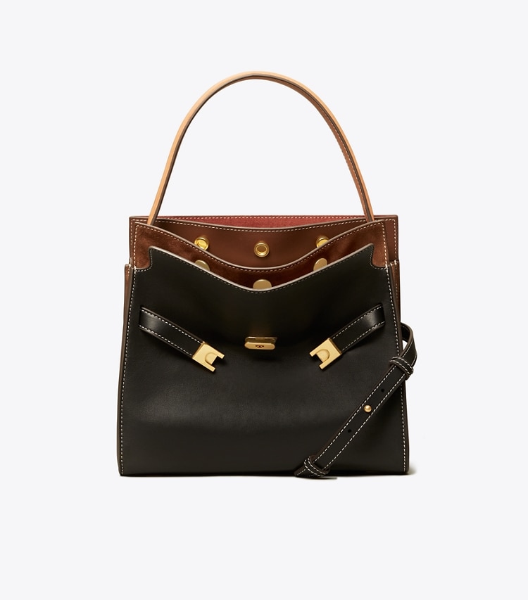 SMALL LEE RADZIWILL SNAKE EMBOSSED DOUBLE BAG