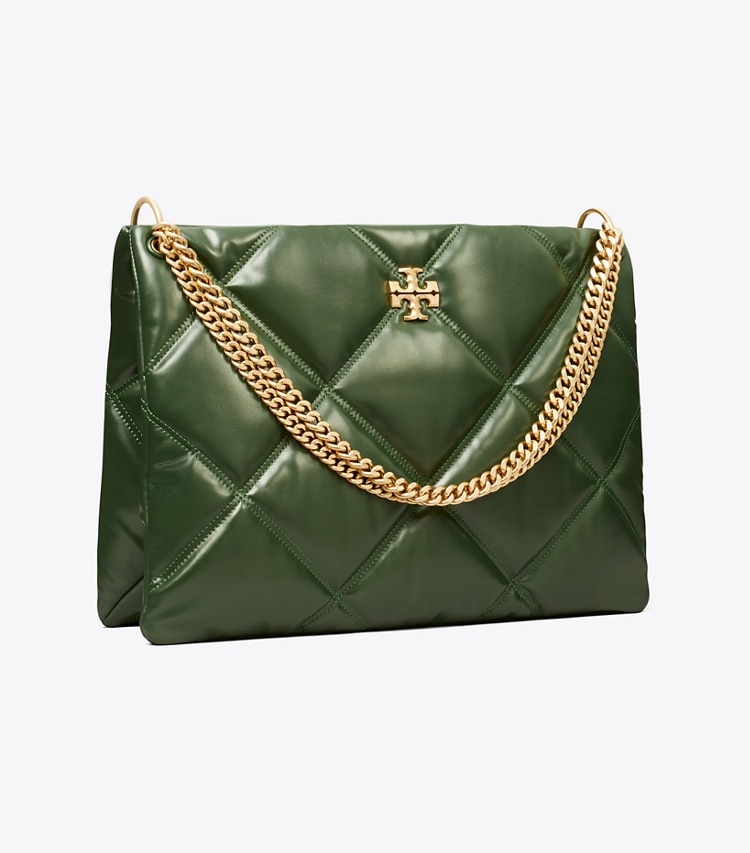 KIRA DIAMOND QUILT CONTRAST STITCH SATCHEL