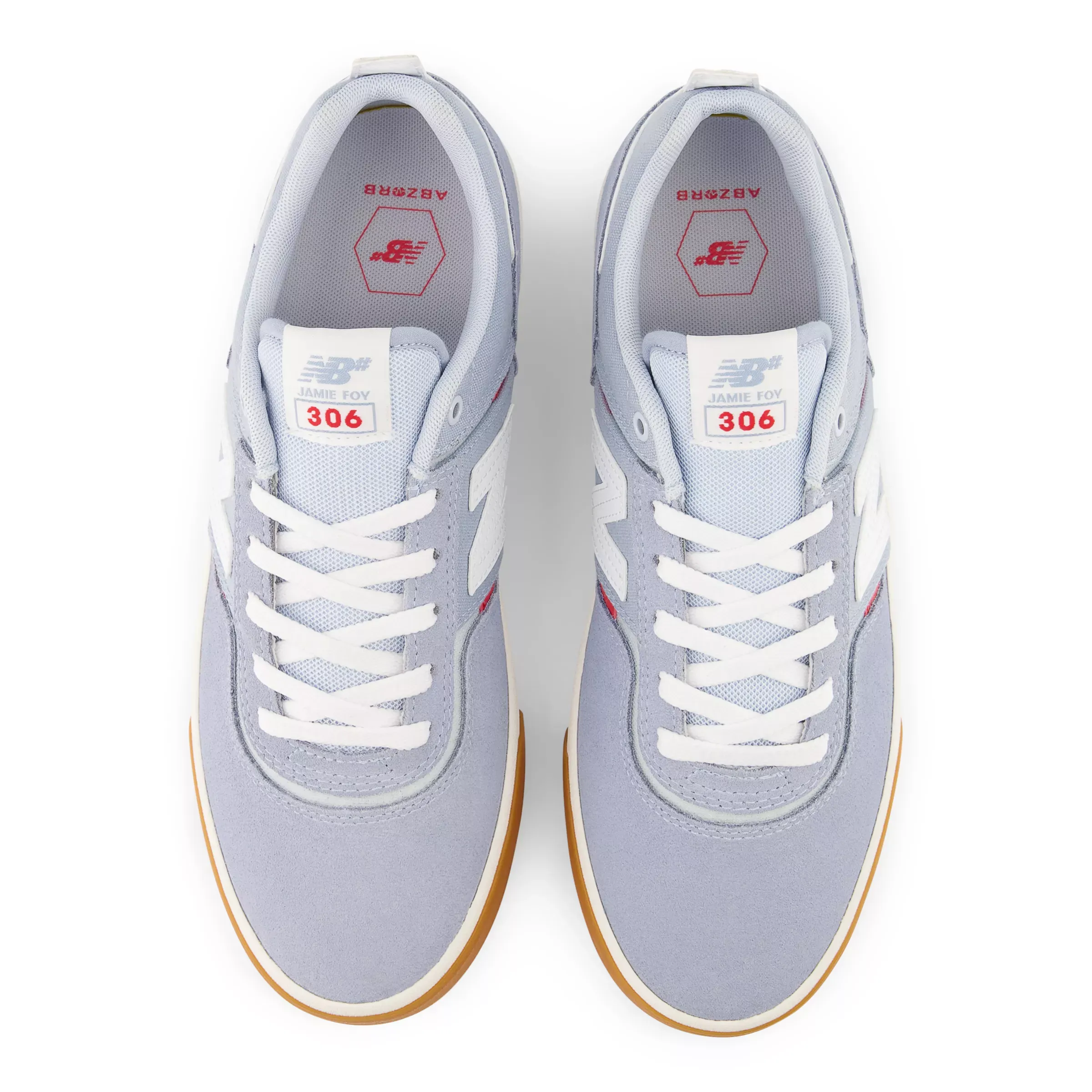NB Numeric Jamie Foy 306 - Light Arctic Grey with White