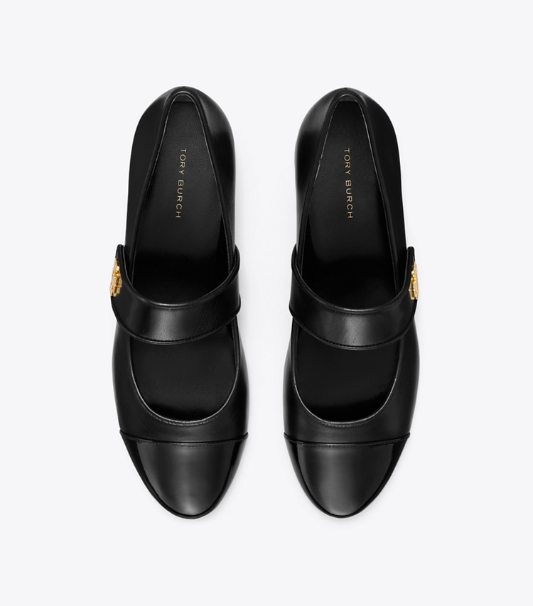 CAP-TOE MARY JANE HEEL BALLET