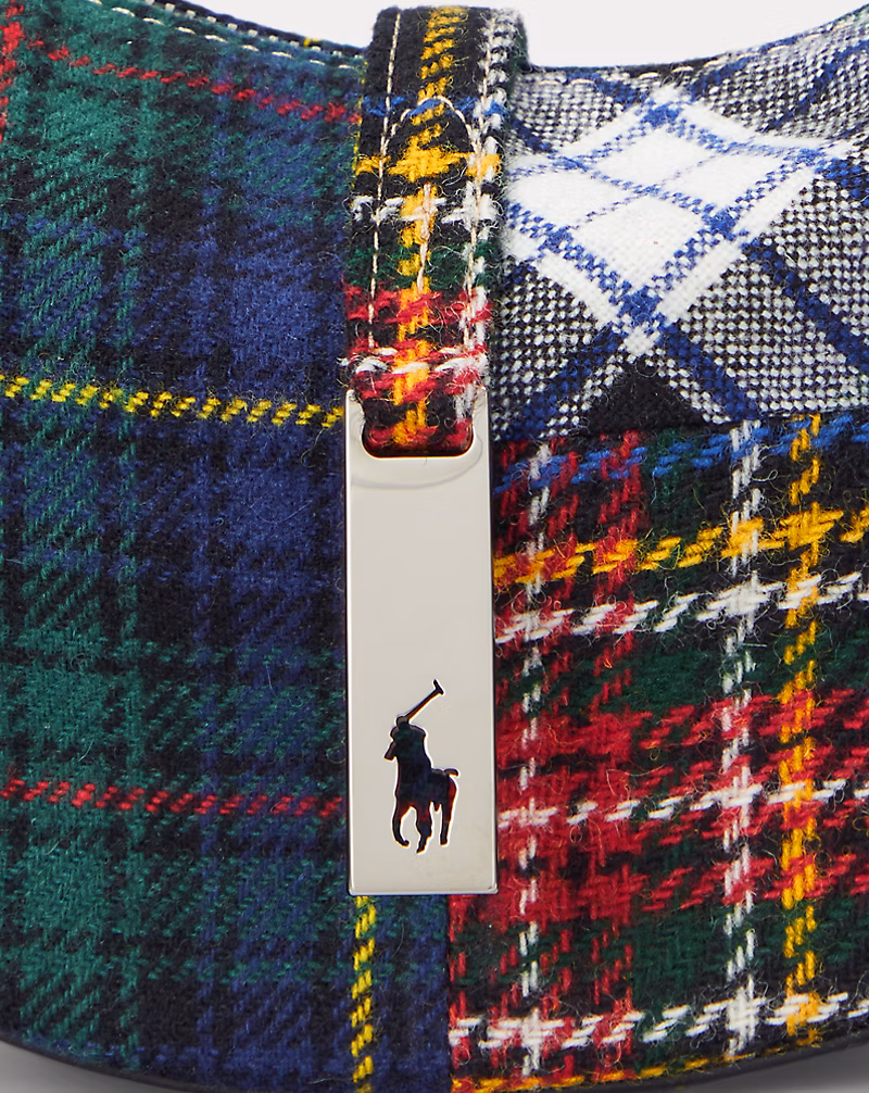 Polo ID Plaid Wool Mini Shoulder Bag