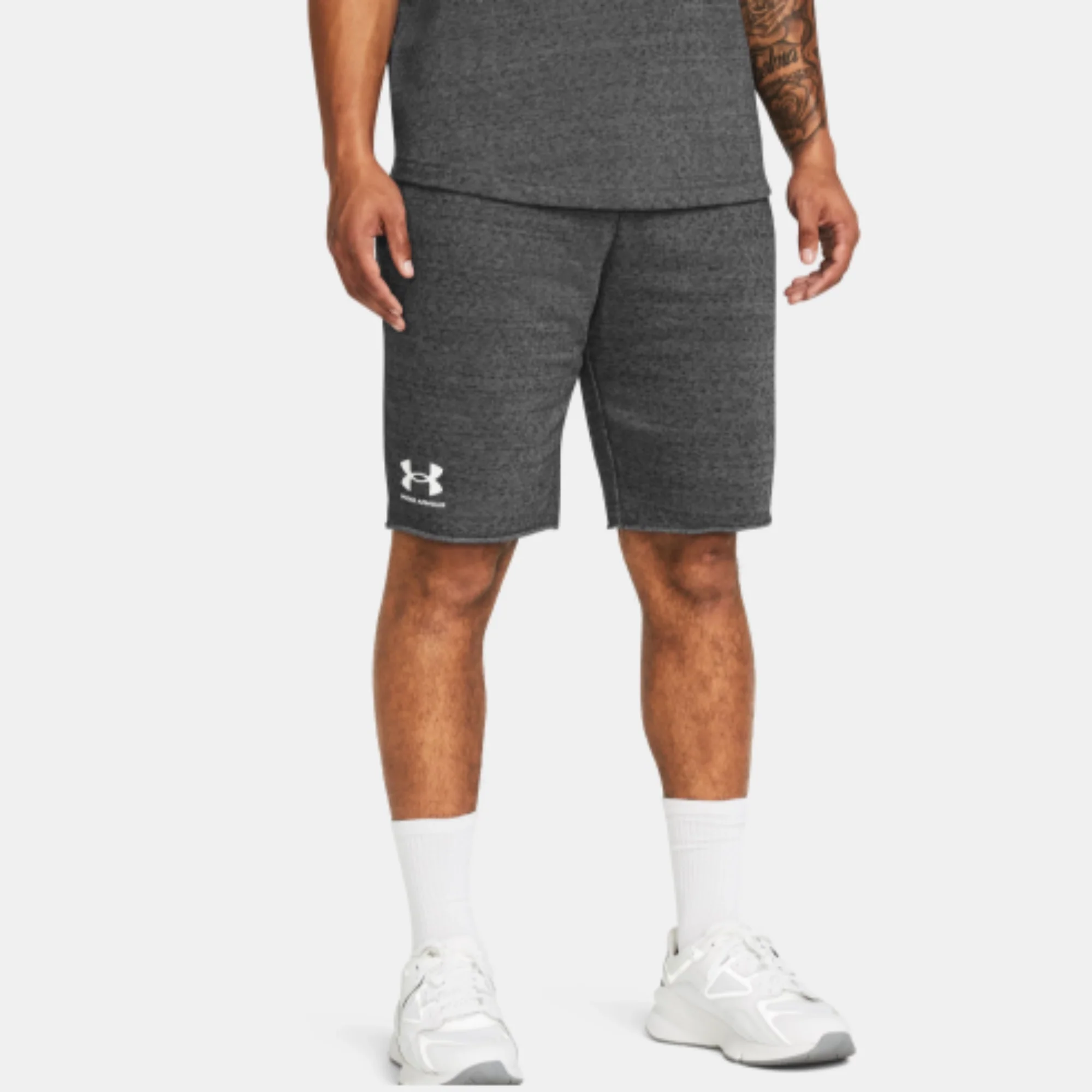 Men's   Rival Terry Shorts (Castlerock Light Heather/Onyx White)