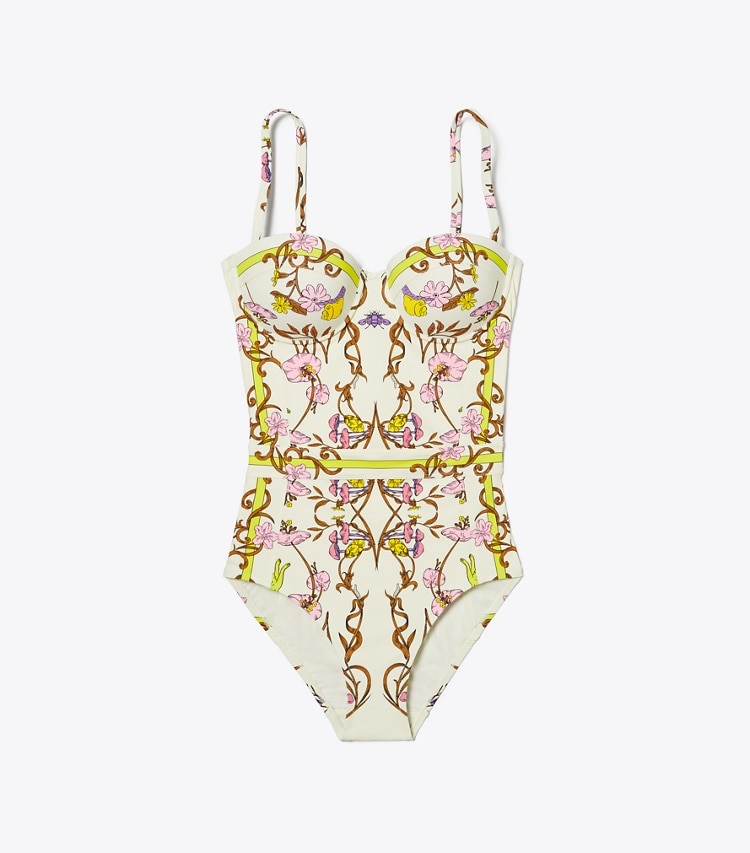 PRINTED UNDERWIRE SWIMSUIT