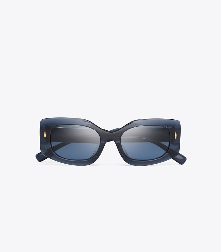 MILLER PUSHED RECTANGLE SUNGLASSES
