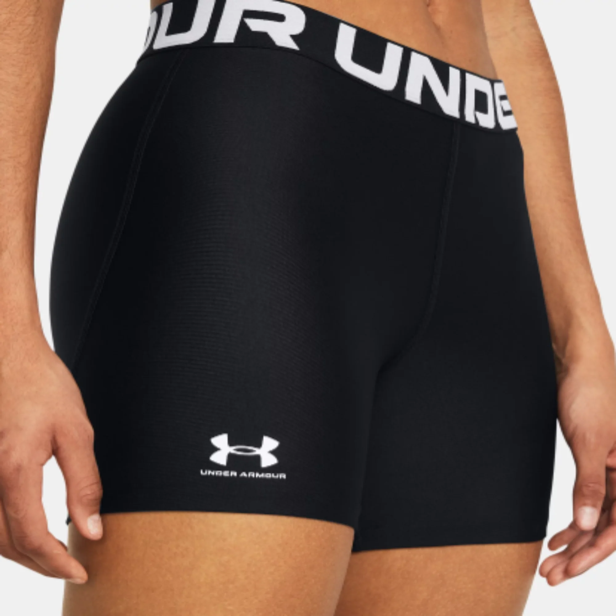 Women's   HeatGear® Middy Shorts (Black)