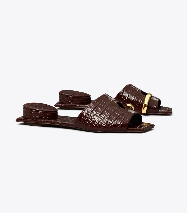 PIERCED MULE SANDAL
