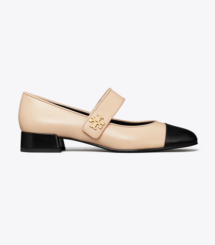 CAP-TOE MARY JANE HEEL BALLET