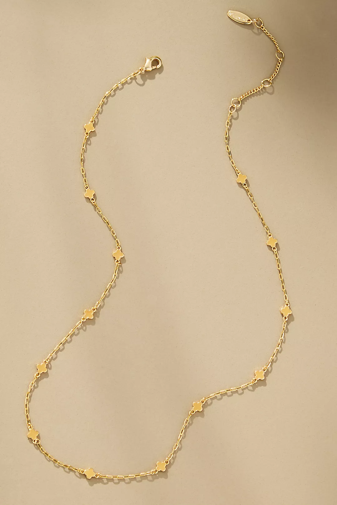 Tiny Clover Chain Necklace