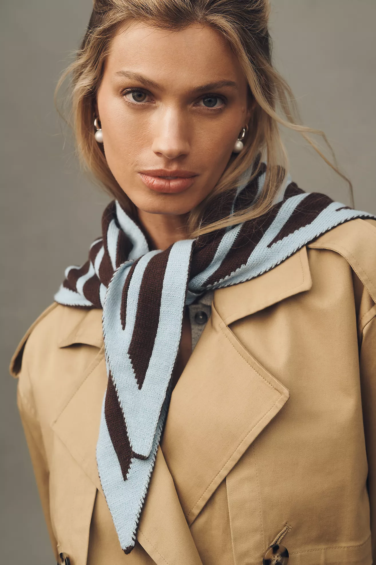 By Anthropologie Triangle Knit Scarf