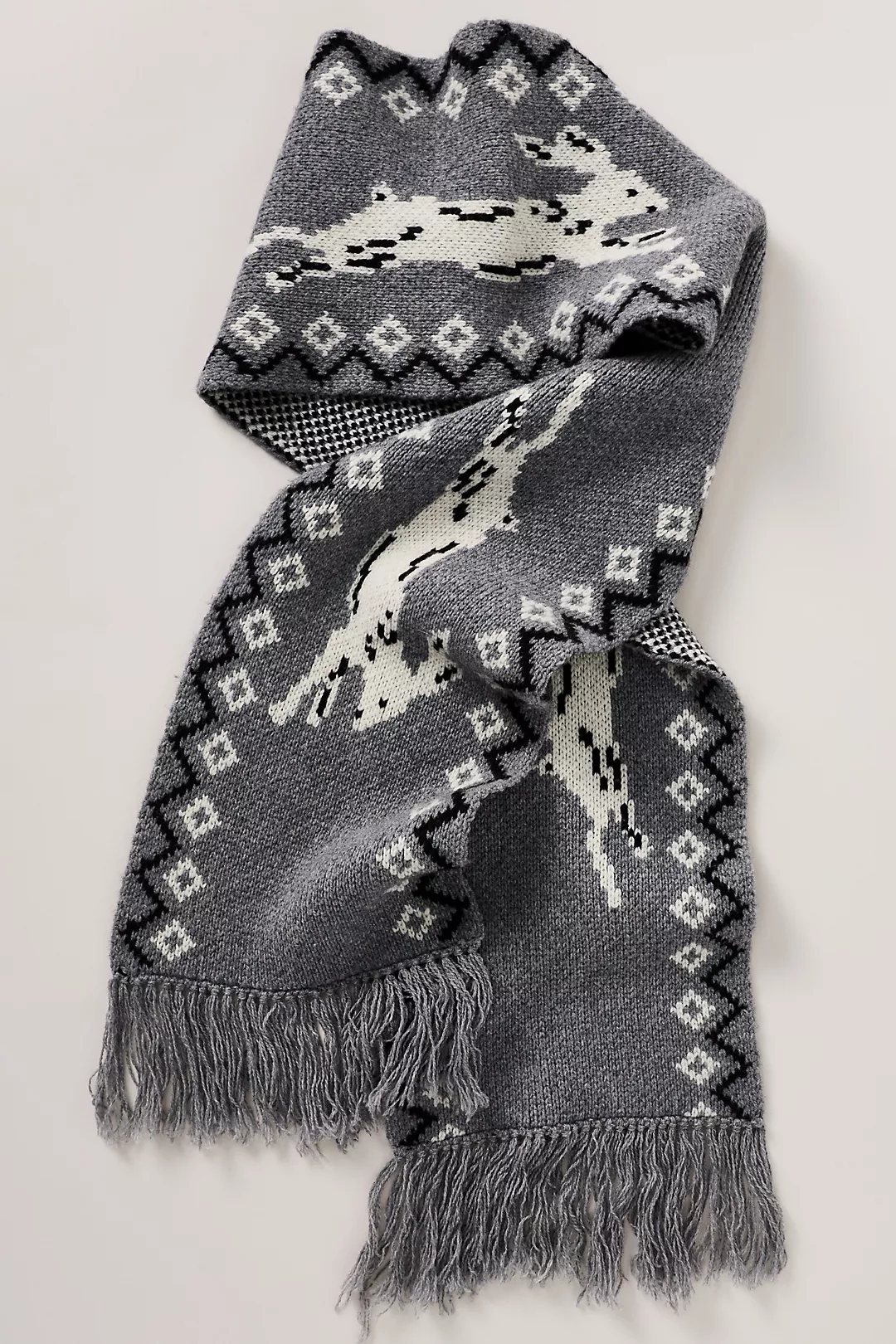 Damson Madder Cecily Bunny Intarsia Scarf