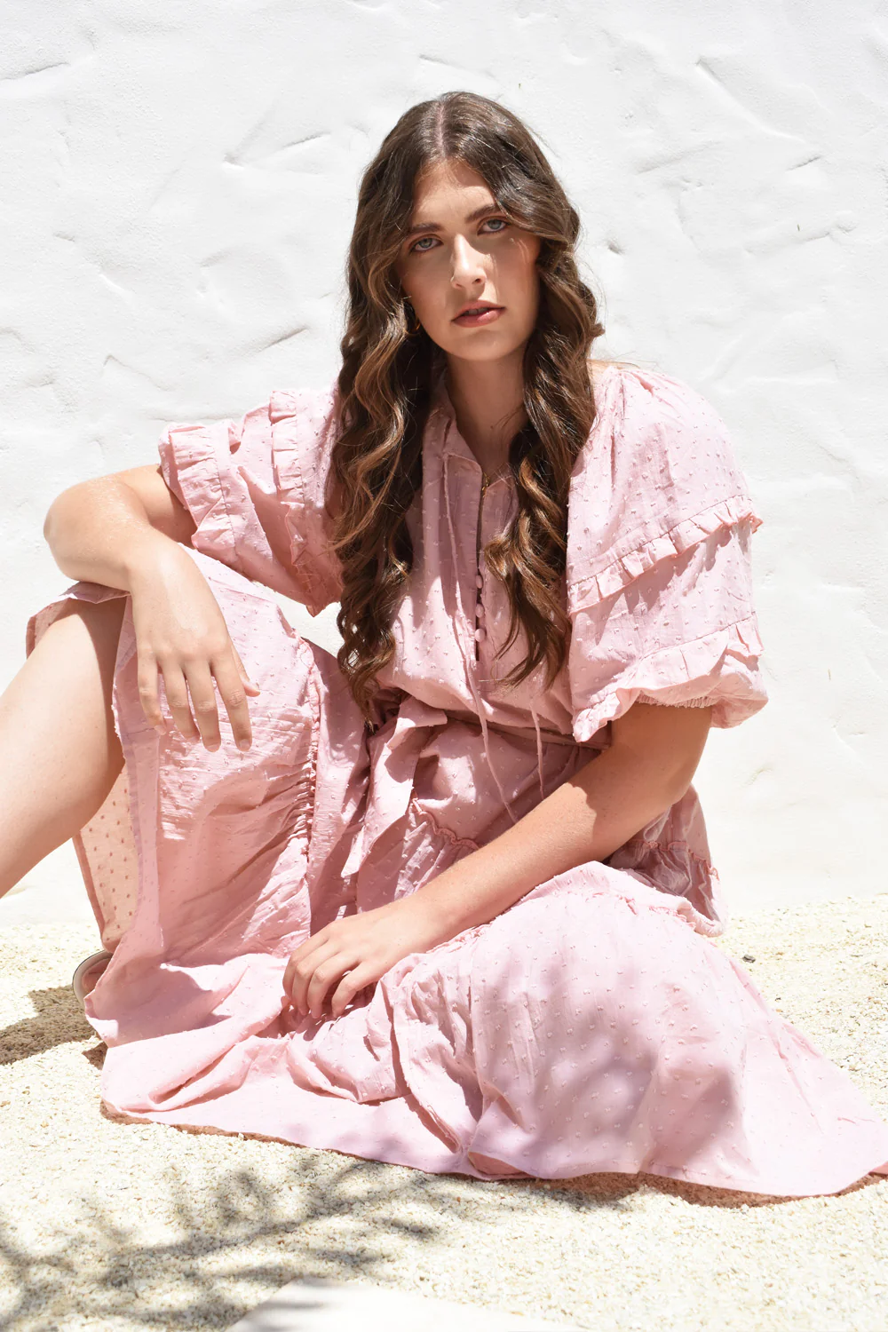 Petal Pink Cotton Dress