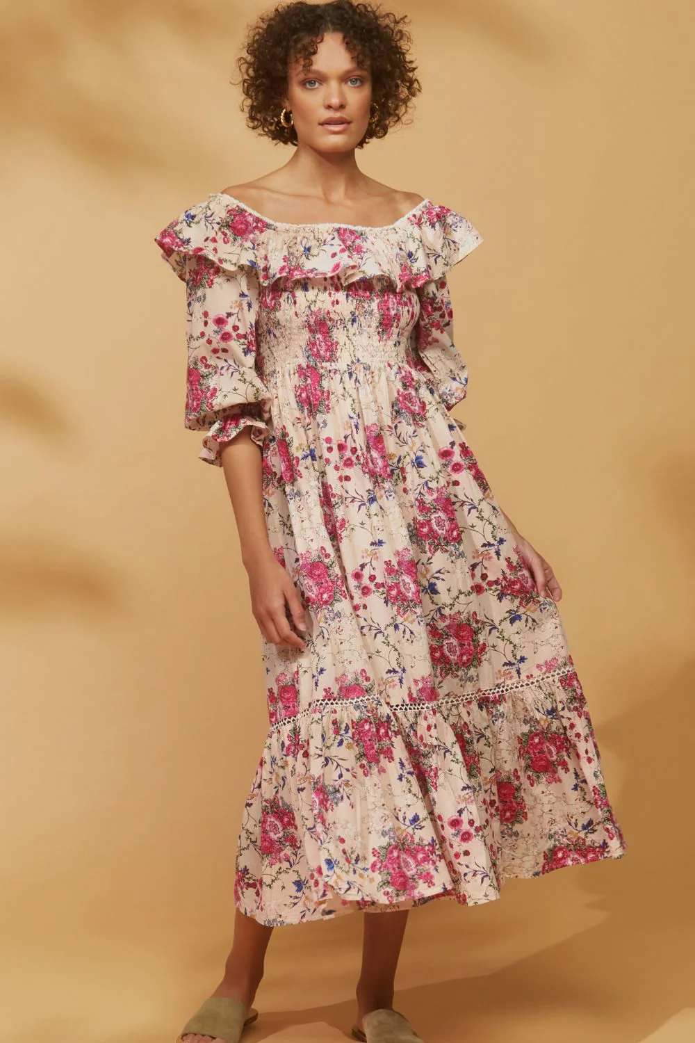 Floral Rose Print Dress