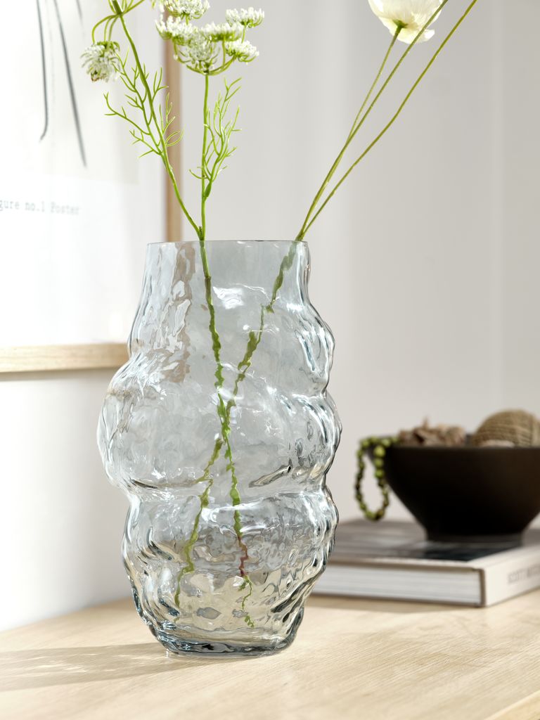 Vase JARL D18xH30cm blue